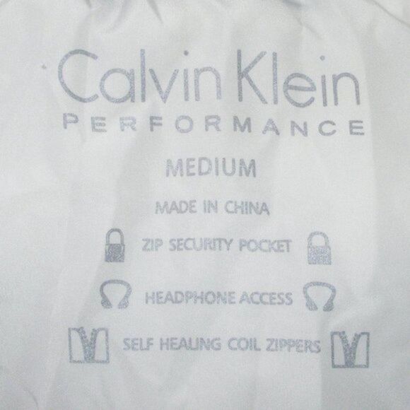CALVIN KLEIN Puffer Vest, M, Winter White, Sherpa collar, Zipper front/flap - Picture 8 of 12